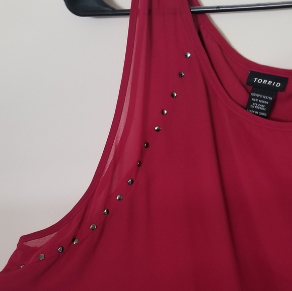 torrid burgundy dress